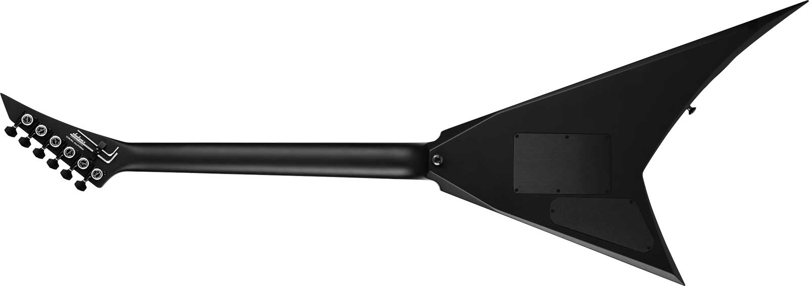 Jackson Rhoads Rr24 American 2h Seymour Duncan Fr Eb - Satin Black - E-Gitarre aus Metall - Variation 1