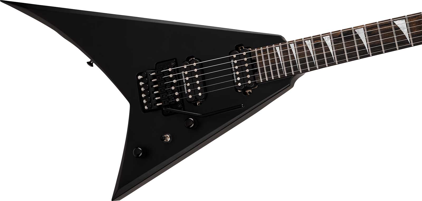 Jackson Rhoads Rr24 American 2h Seymour Duncan Fr Eb - Satin Black - E-Gitarre aus Metall - Variation 2