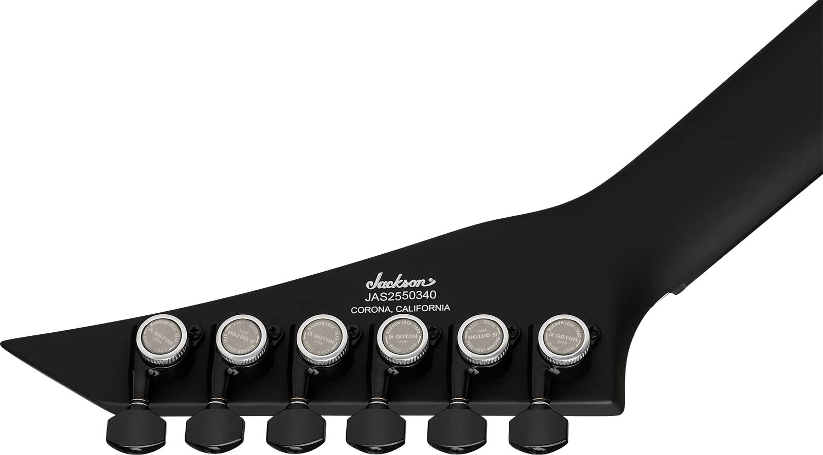 Jackson Rhoads Rr24 Rr24 Ht American 2h Seymour Duncan Ht Eb - Satin Black - E-Gitarre aus Metall - Variation 3