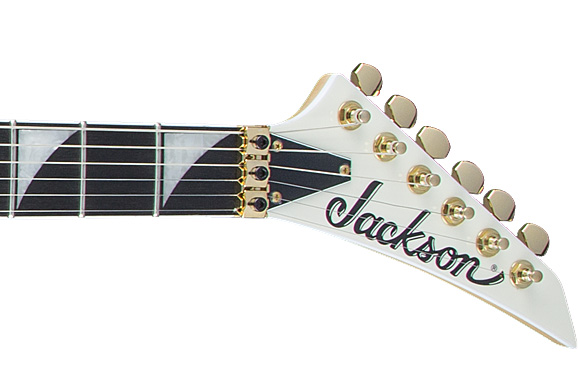 Jackson Rhoads Rr3 Pro 2h Seymour Duncan Fr Eb - Ivory With Black Pinstripes - E-Gitarre aus Metall - Variation 3