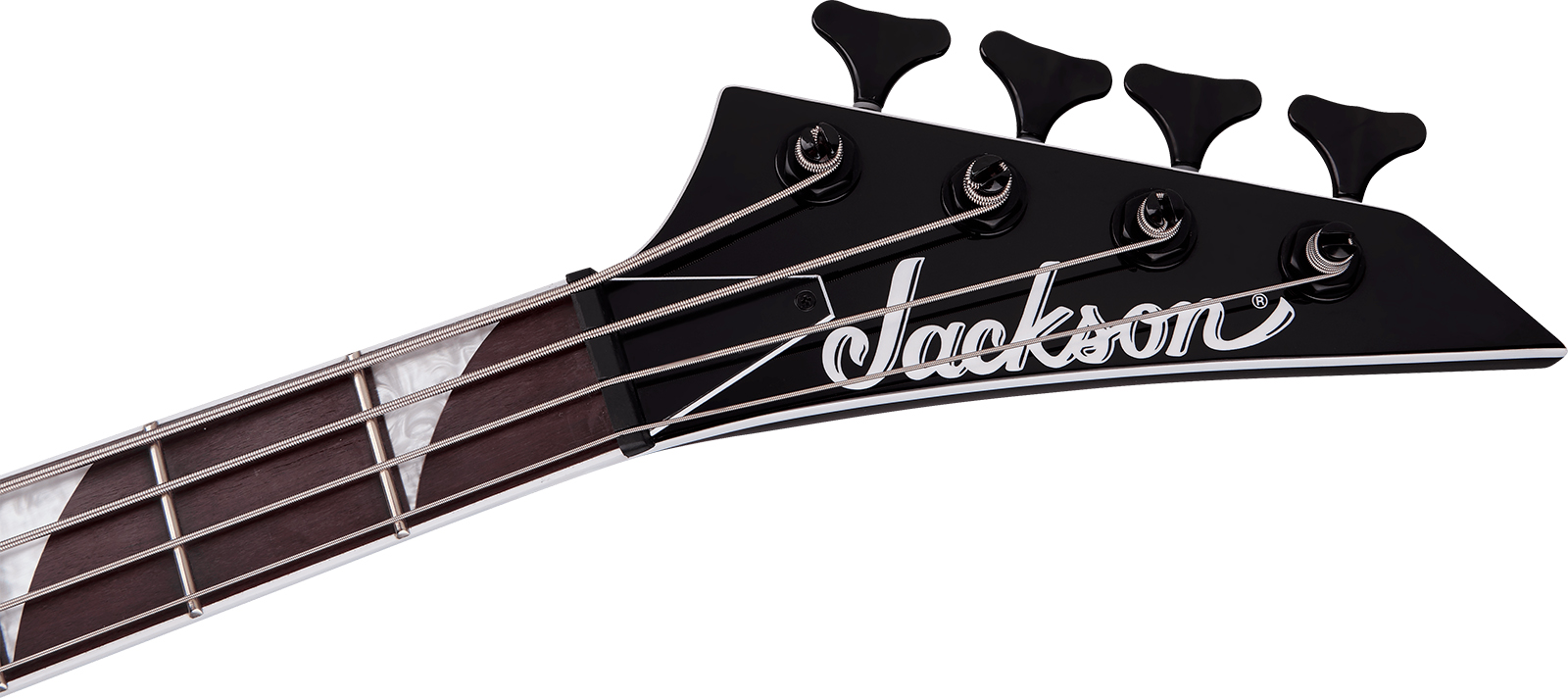 Jackson Rhoads Rrb Iv X-series Bass Active Emg Ama - Black With White Pinstripe - Solidbody E-bass - Variation 3