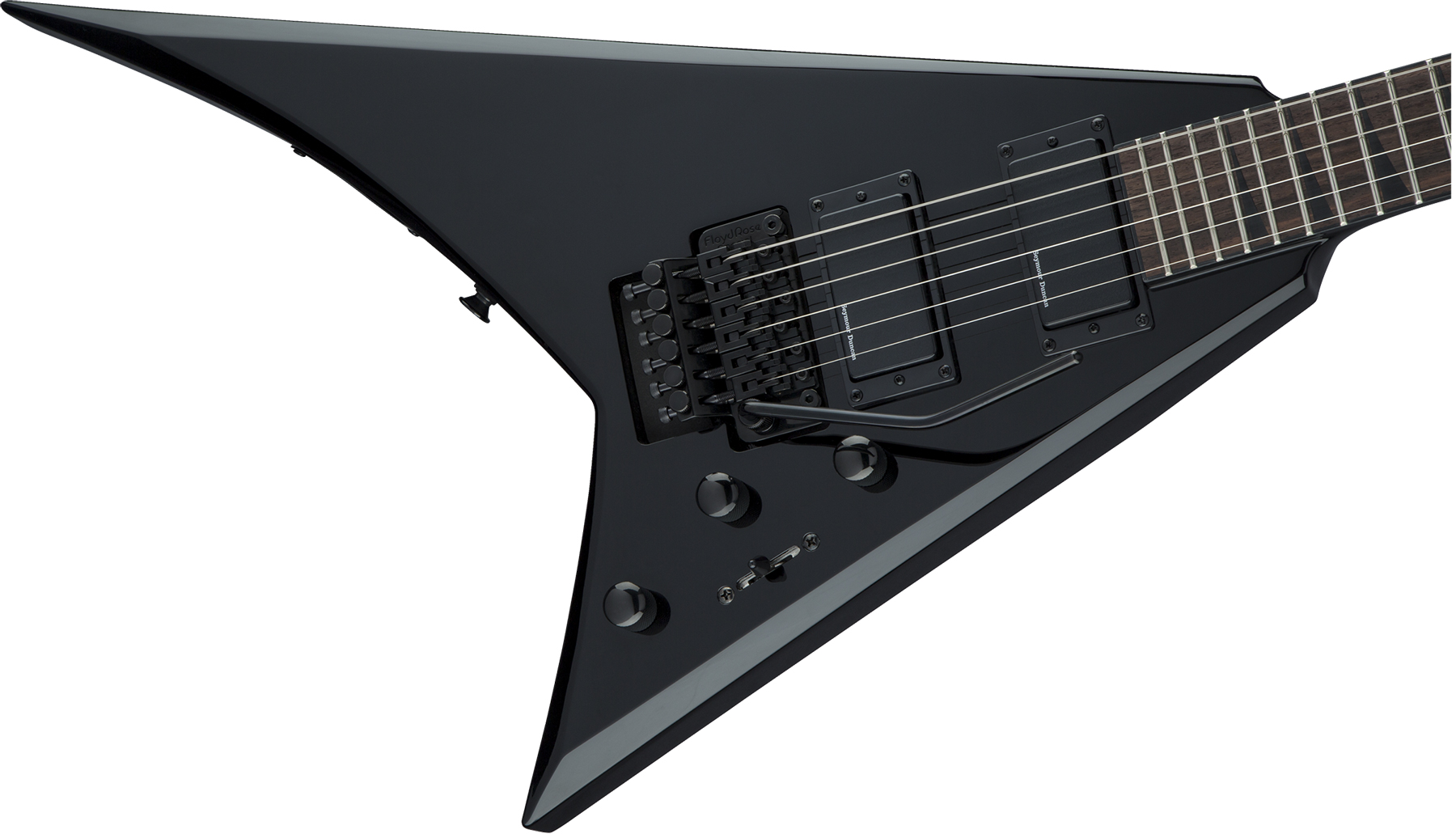 Jackson Rhoads Rrx24 2h Seymour Duncan Fr Lau - Gloss Black - E-Gitarre aus Metall - Variation 2