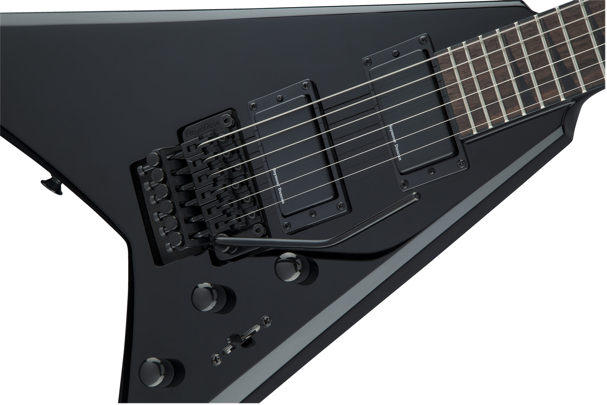 Jackson Rhoads Rrx24 Hh Seymour Duncan Fr Rw - Black - E-Gitarre aus Metall - Variation 2