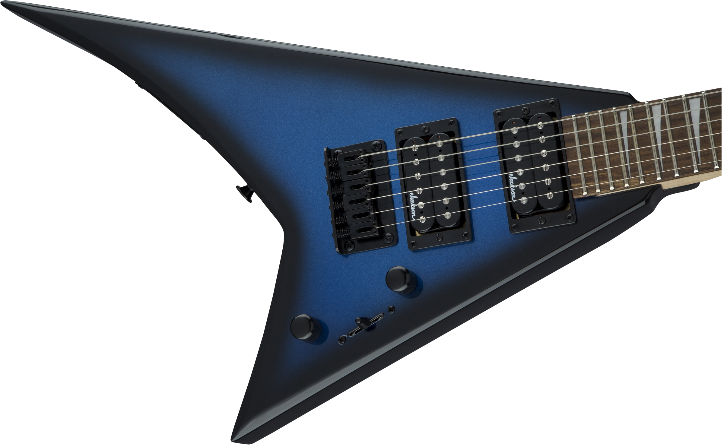Jackson Rr Minion Js1x - Metallic Blue Burst - E-Gitarre für Kinder - Variation 5