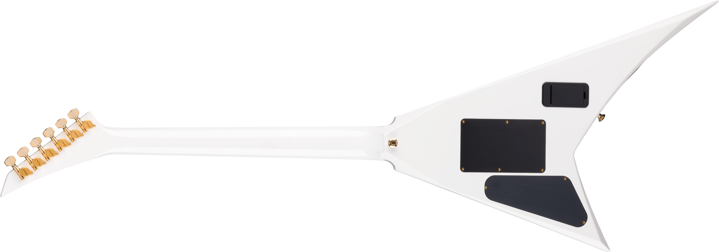 Jackson Rr24mg Mj Series Jap Fr Hh Eb - White With Black Pinstripes - E-Gitarre aus Metall - Variation 1