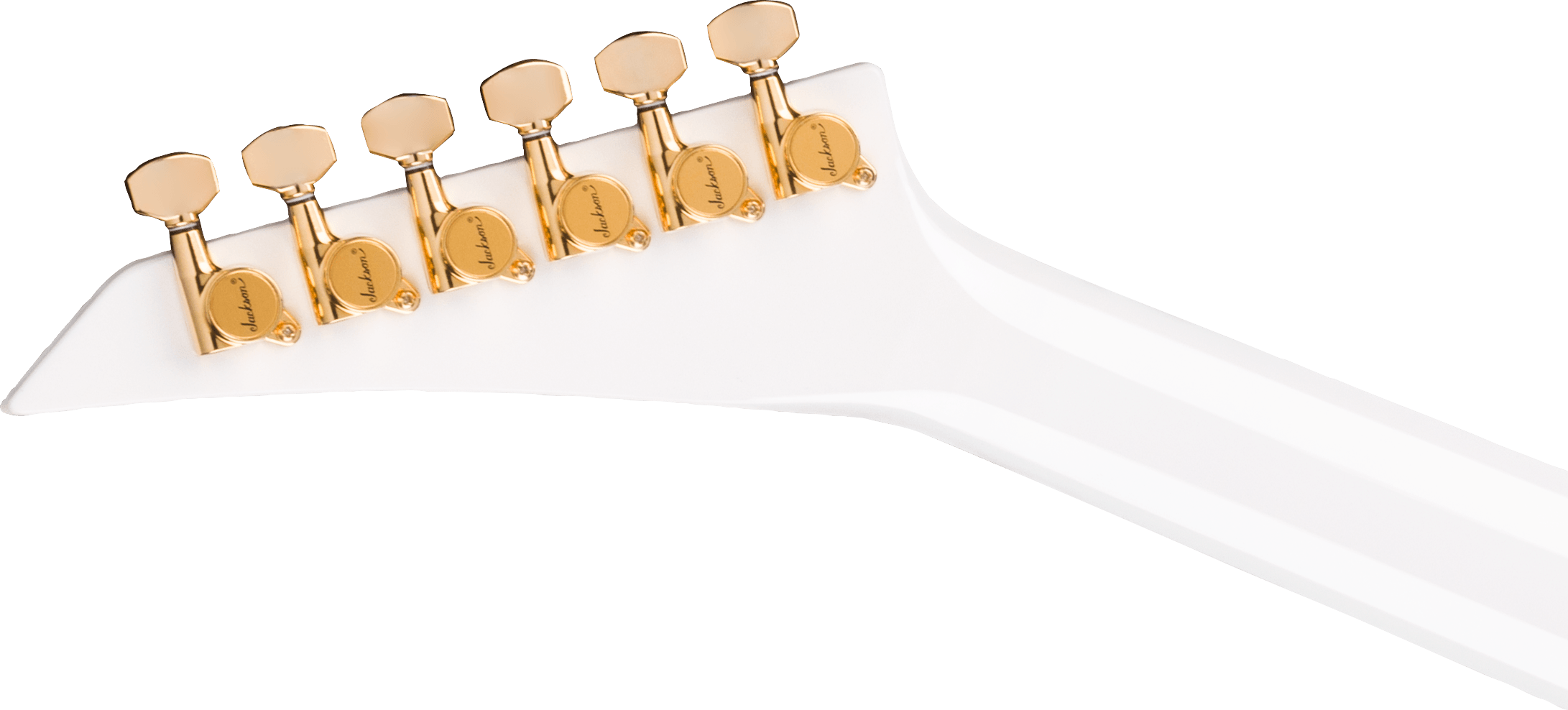 Jackson Rr24mg Mj Series Jap Fr Hh Eb - White With Black Pinstripes - E-Gitarre aus Metall - Variation 5