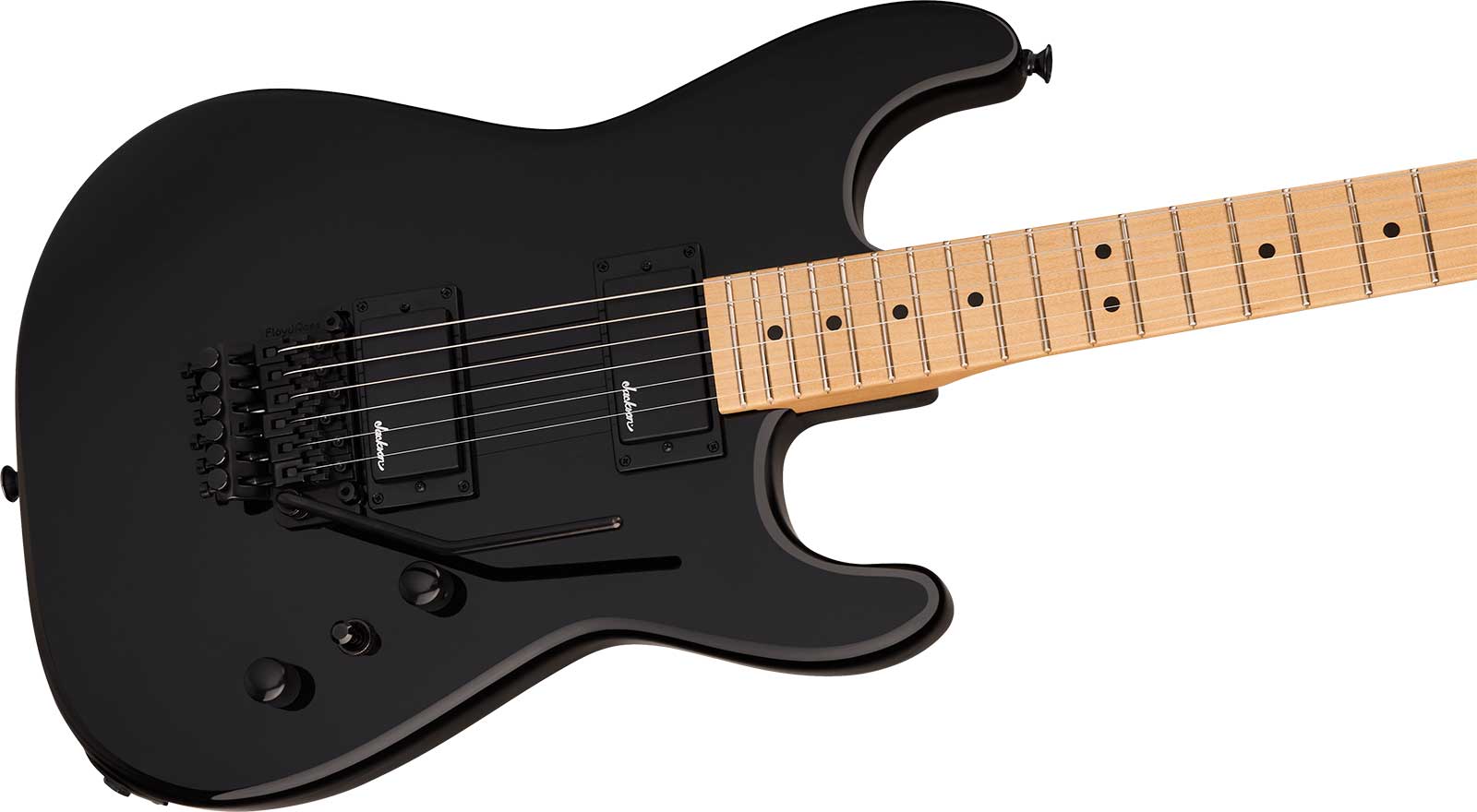 Jackson San Dimas Sd1 Hh Fr Mpl Pro Origins 1985 Mex 2h Fr Mn - Gloss Black - E-Gitarre in Str-Form - Variation 2