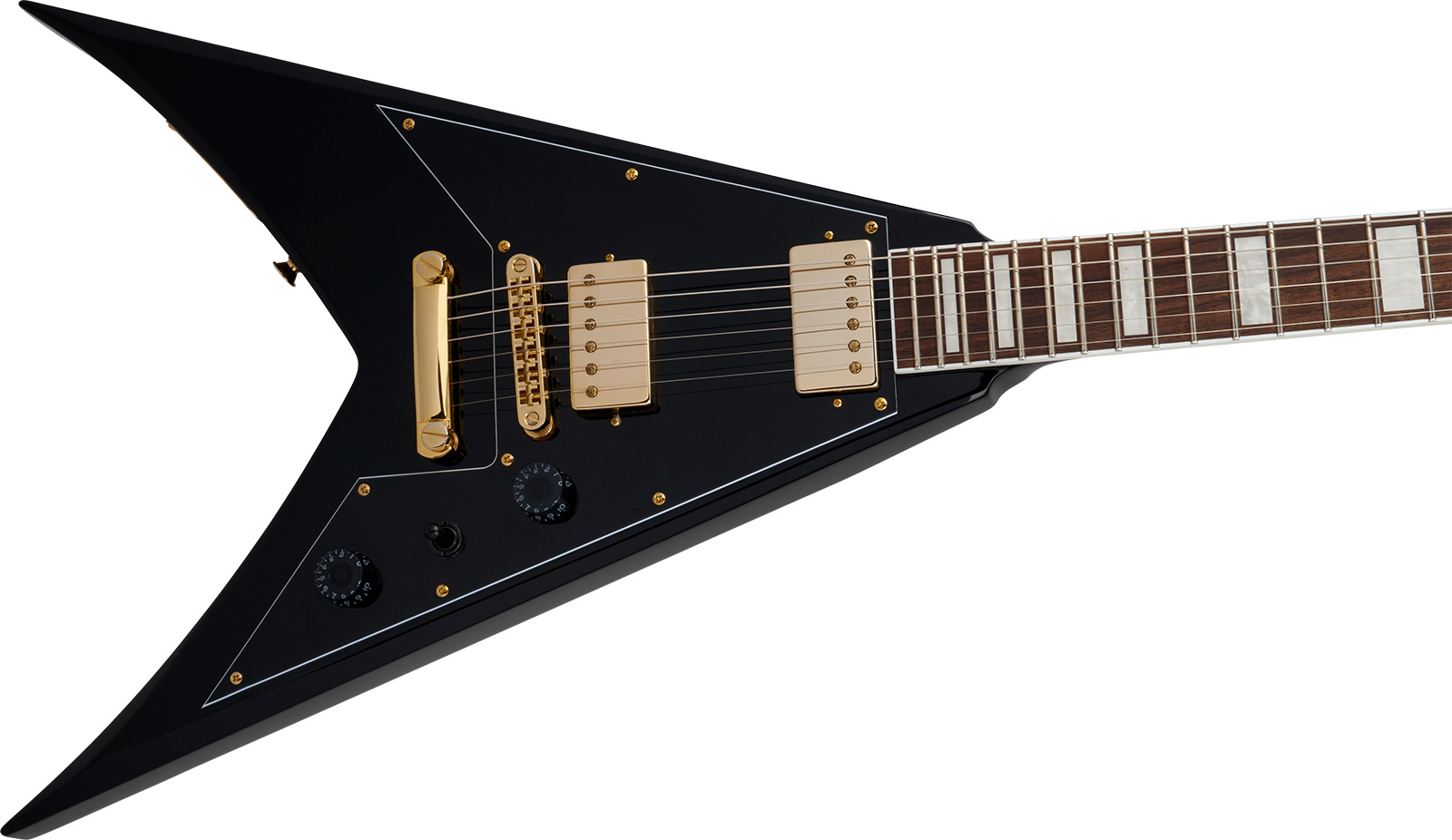 Jackson Scott Ian King V Kvxt X-series Signature 2h Ht Lau - Gloss Black - Signature-E-Gitarre - Variation 2