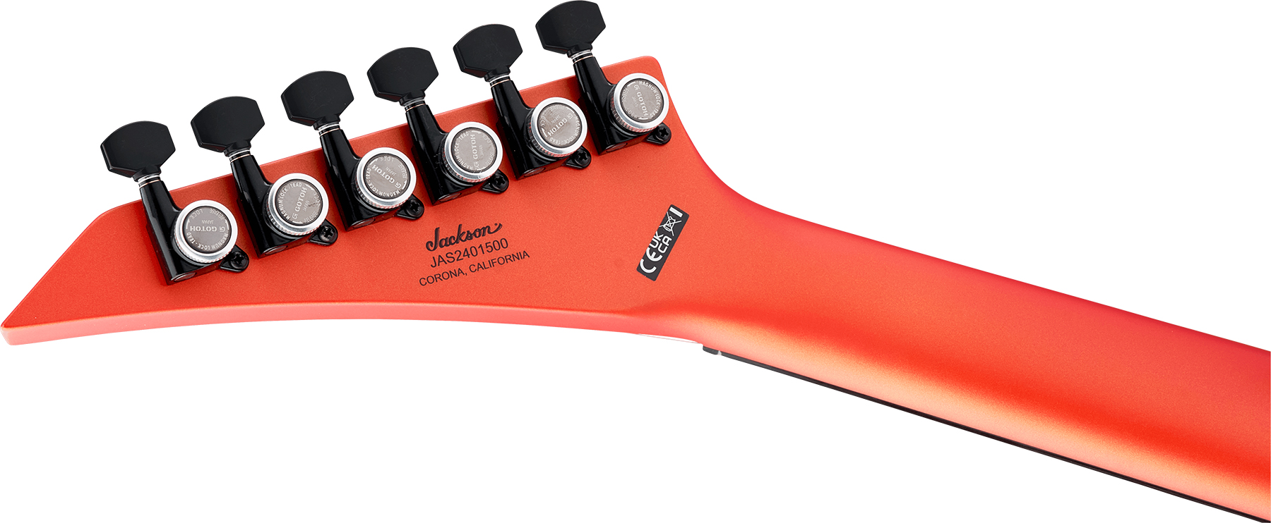 Jackson Sl2mg Ht American Soloist Usa 2h Emg Eb - Satin Lambo Orange - E-Gitarre aus Metall - Variation 3