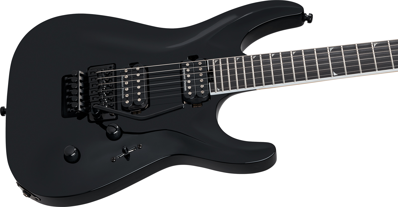 Jackson Sla2 Ht Pro Plus 2h Seymour Duncan Fr Eb - Gloss Black - E-Gitarre aus Metall - Variation 2
