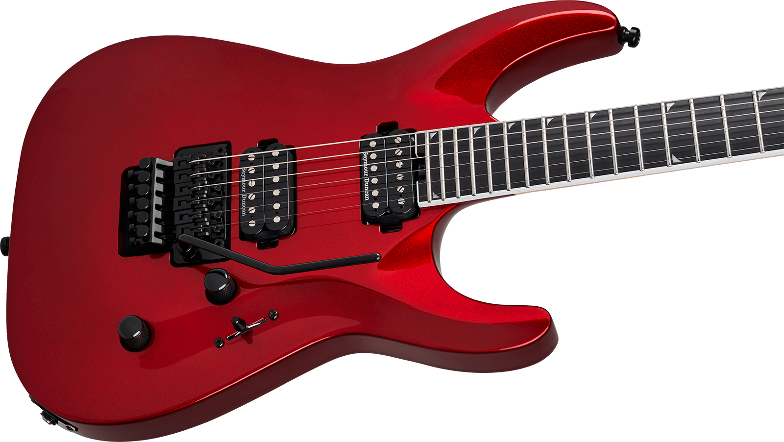 Jackson Sla2 Pro Plus 2h Seymour Duncan Fr Eb - Red Crystal - E-Gitarre aus Metall - Variation 2