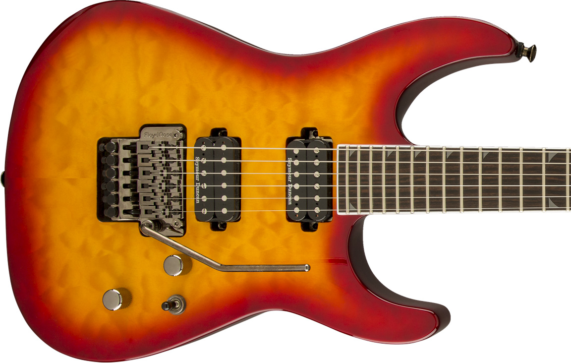 Jackson Soloist Sl2q Mah Pro Hh Seymour Duncan Fr Eb - Burnt Cherry Sunburst - E-Gitarre in Str-Form - Variation 2