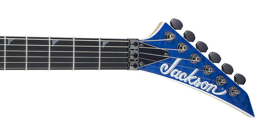 Jackson Soloist Pro Sl2q Mah Hh Seymour Duncan Fr Eb - Transparent Blue - E-Gitarre in Str-Form - Variation 3