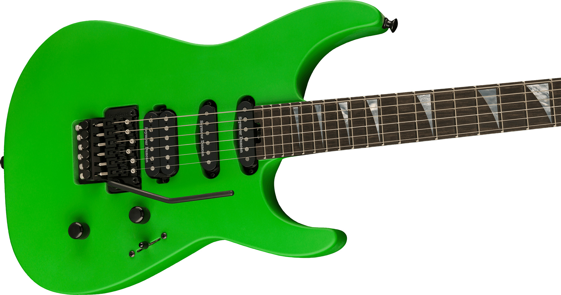 Jackson Soloist Sl3 American Series Usa Hss Seymour Duncan Fr Eb - Satin Slime Green - E-Gitarre in Str-Form - Variation 2