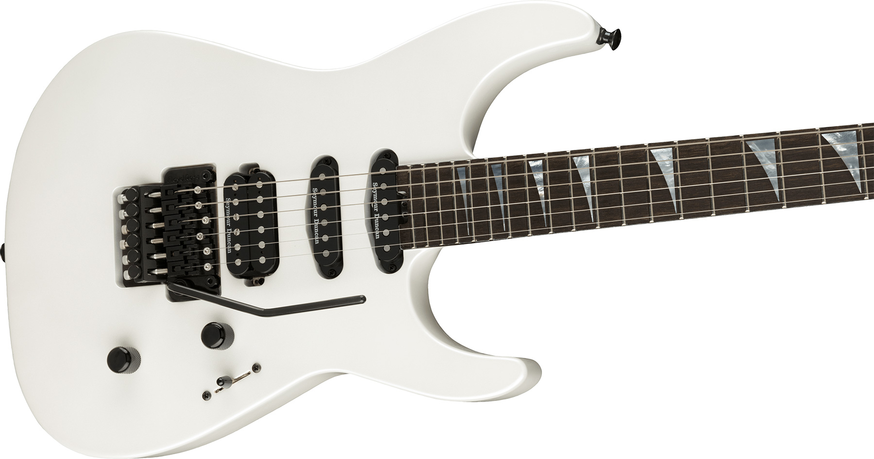 Jackson Soloist Sl3 American Series Usa Hss Seymour Duncan Fr Eb - Platinum Pearl - E-Gitarre in Str-Form - Variation 2