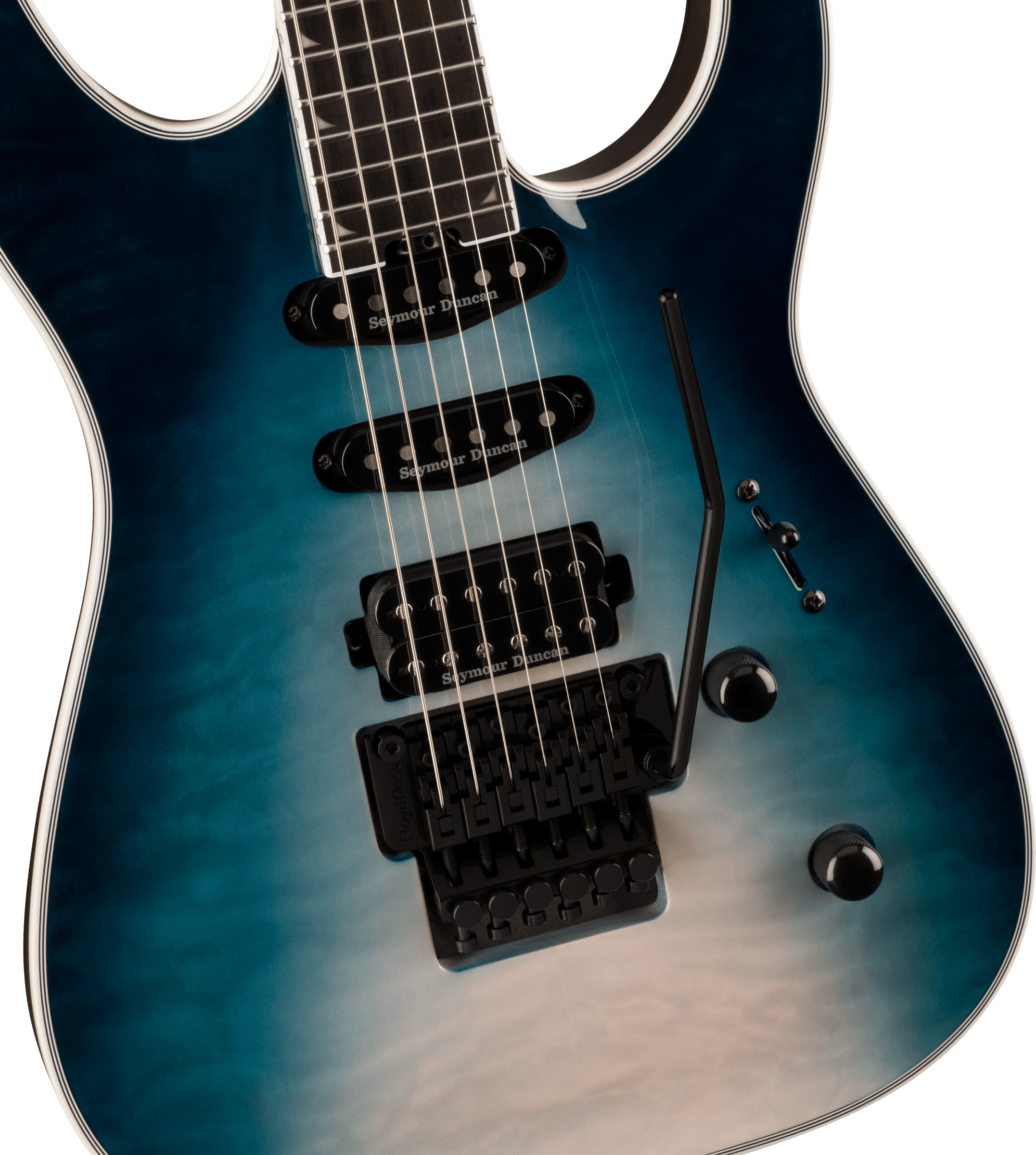 Jackson Soloist Sla3q Pro Plus Hss Seymour Duncan Fr Eb - Polar Burst - E-Gitarre in Str-Form - Variation 2