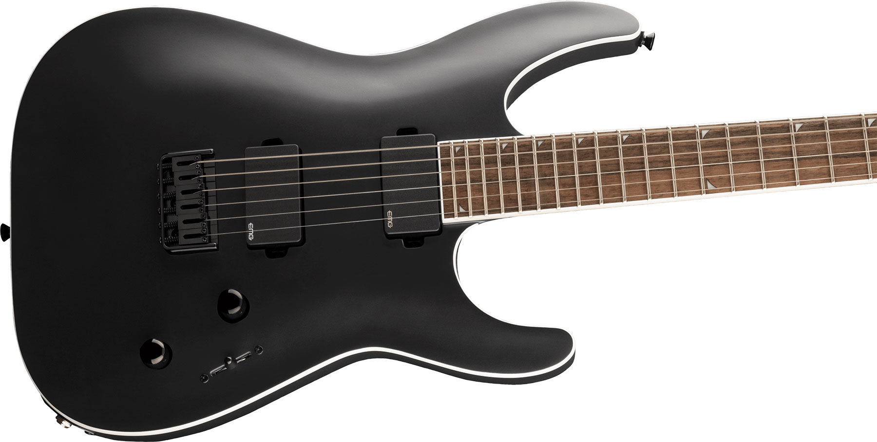 Jackson Soloist Sla6 Dx Baritone 2h Emg Ht Lau - Satin Black - Bariton E-Gitarre - Variation 2