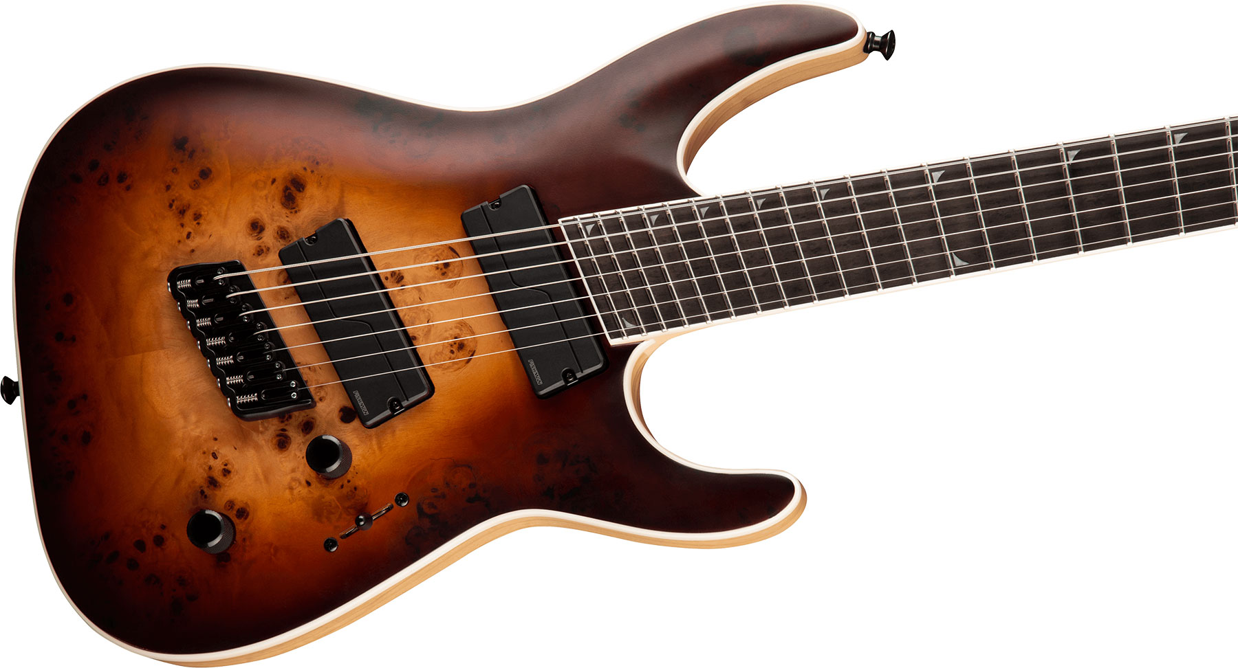 Jackson Soloist Slat7p Ht Ms Concept 7c Ff 2h Fishman Fluence Modern Eb - Satin Bourbon Burst - 7-saitige E-Gitarre - Variation 2