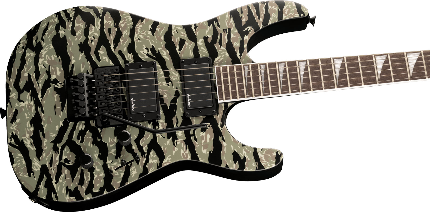 Jackson Soloist Slx Dx 2h Fr Lau - Tiger Jungle Camo - E-Gitarre in Str-Form - Variation 2