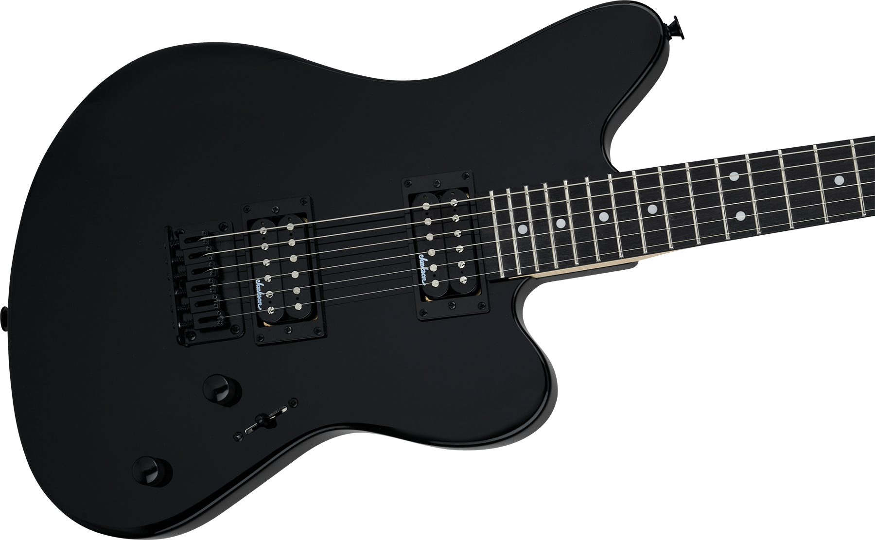 Jackson Surfcaster Js22 Ht 2h Ama - Gloss Black - Retro-Rock-E-Gitarre - Variation 2