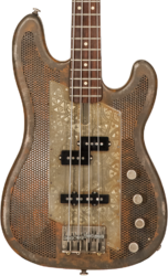 Solidbody e-bass James trussart SteelCaster Bass #19045 - Rust o matic african engraved