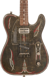 E-gitarre in teleform James trussart SteelCaster #21167 - Rust o matic pinstriped
