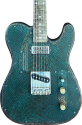 E-gitarre in teleform James trussart Steeltopcaster #12204 - Rusty Engraved Snake Skin
