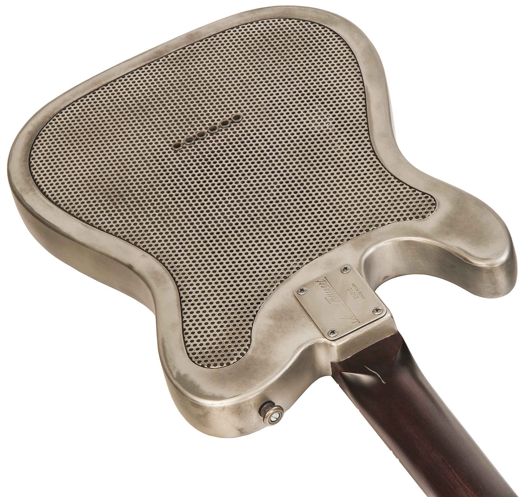 James Trussart Steelcaster Perf.back Sh Rw #21012 - Antique Silver Roses - Semi-Hollow E-Gitarre - Variation 2