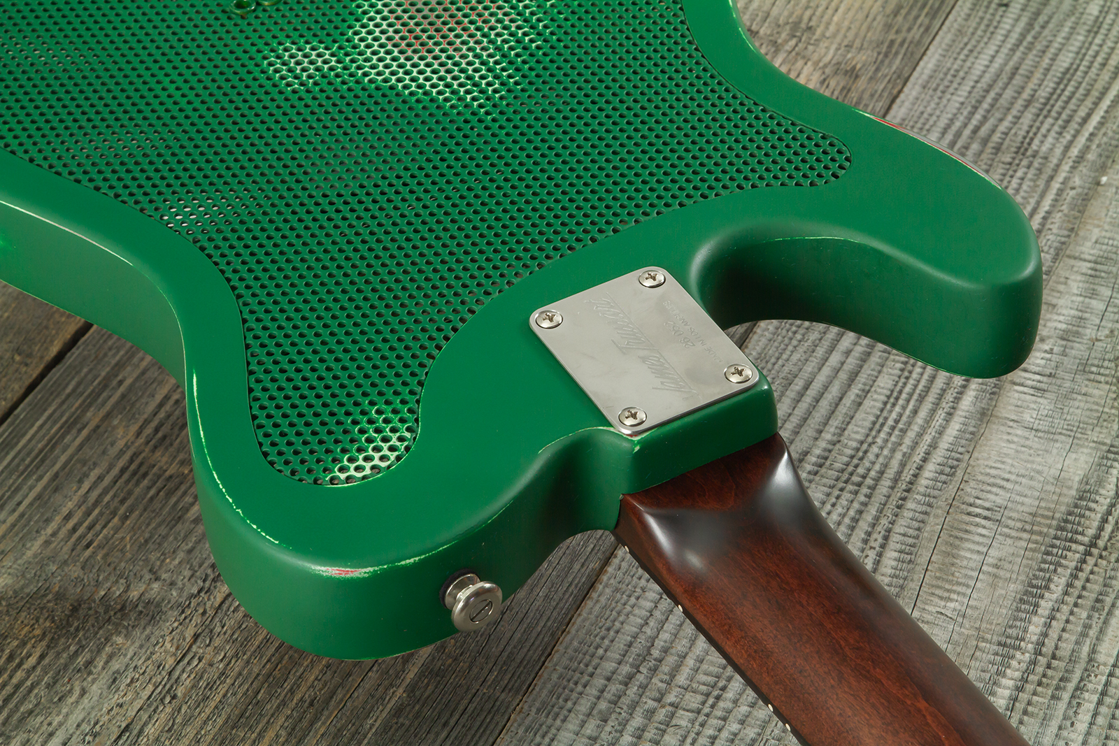 James Trussart Steelcaster Sh Ht Rw #26052 - Red Star Holey Gator Pickguard - Semi-Hollow E-Gitarre - Variation 11