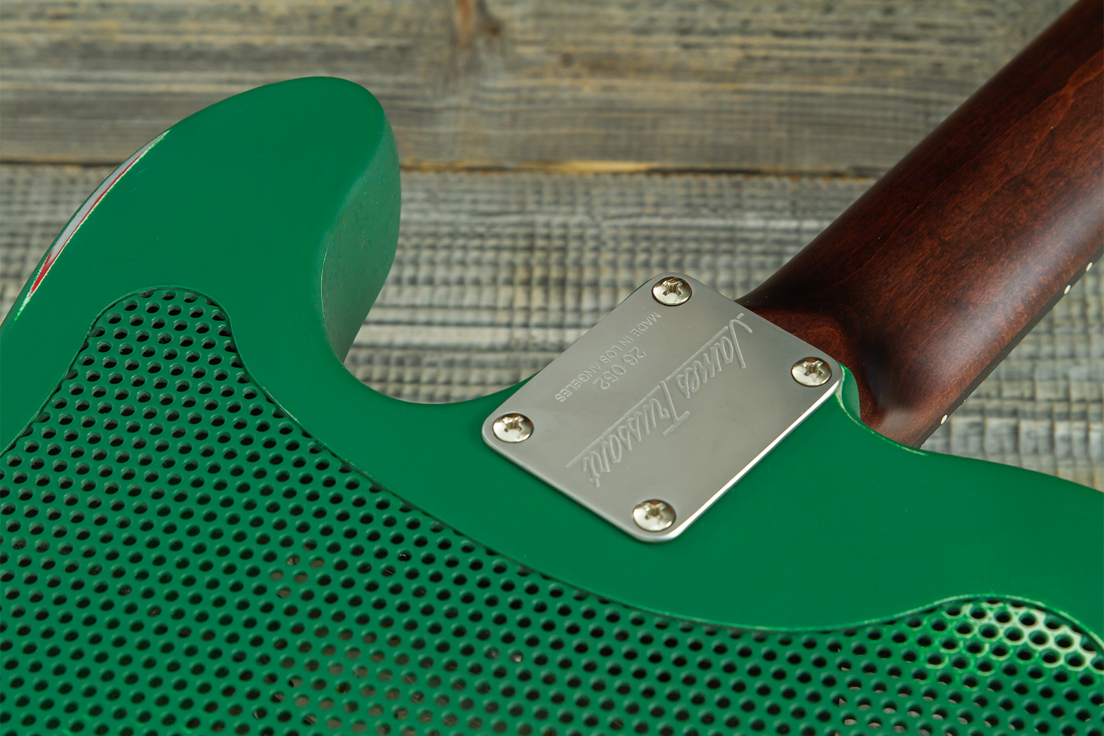 James Trussart Steelcaster Sh Ht Rw #26052 - Red Star Holey Gator Pickguard - Semi-Hollow E-Gitarre - Variation 13