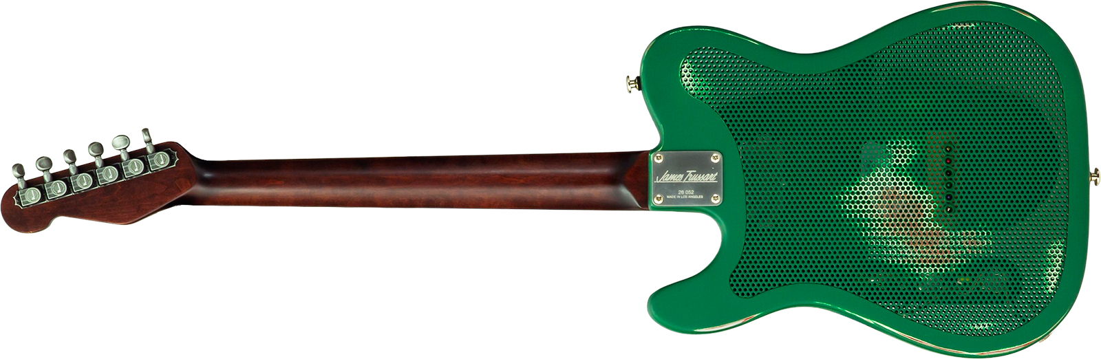 James Trussart Steelcaster Sh Ht Rw #26052 - Red Star Holey Gator Pickguard - Semi-Hollow E-Gitarre - Variation 2