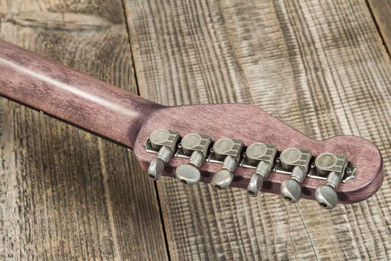 James Trussart Steelguard Caster Sugar Pine Sh Eb #18035 - Rust O Matic Gator Grey Driftwood - E-Gitarre in Teleform - Variation 8