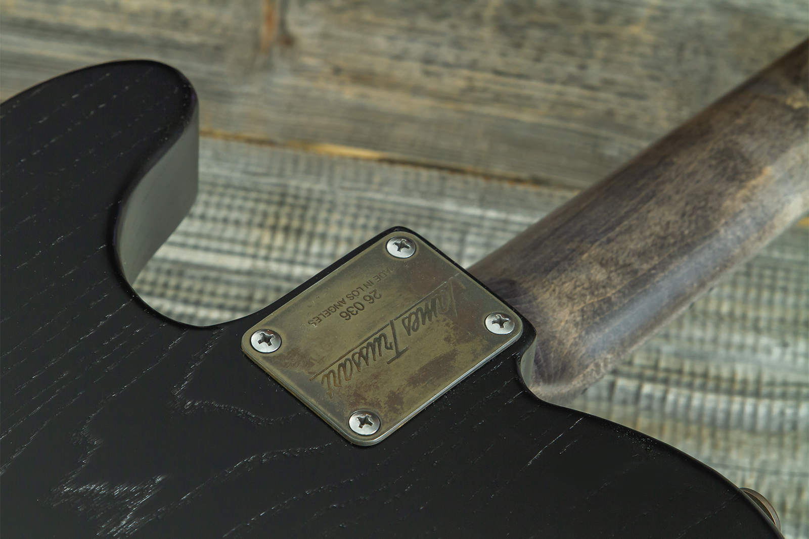 James Trussart Steeltopcaster Sh Ht Mn #26036 - Rust & Black Paisley Engraved - E-Gitarre in Teleform - Variation 9