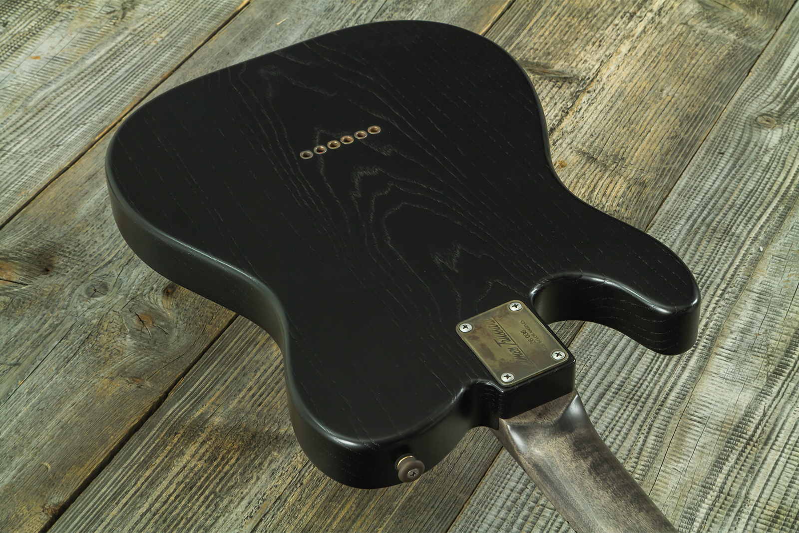 James Trussart Steeltopcaster Sh Ht Mn #26036 - Rust & Black Paisley Engraved - E-Gitarre in Teleform - Variation 8
