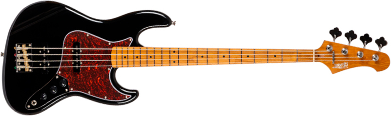 Jet Guitars Jjb300 Bk Mn - Black - Solidbody E-bass - Main picture