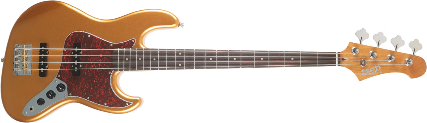 Jet Guitars Jjb300 Gd Rw - Gold Rosewood - Solidbody E-bass - Main picture