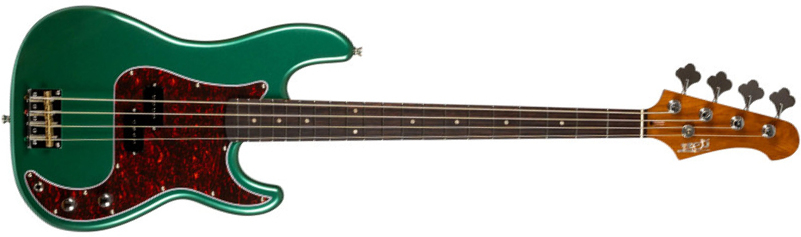 Jet Guitars Jpb300 Sg Rw - Green - Solidbody E-bass - Main picture