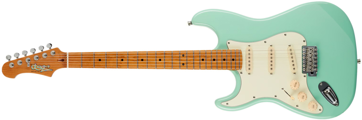 Jet Guitars Js300 Sfg Lh Gaucher  3s Trem Mn - Sea Foam Green - E-Gitarre in Str-Form - Main picture