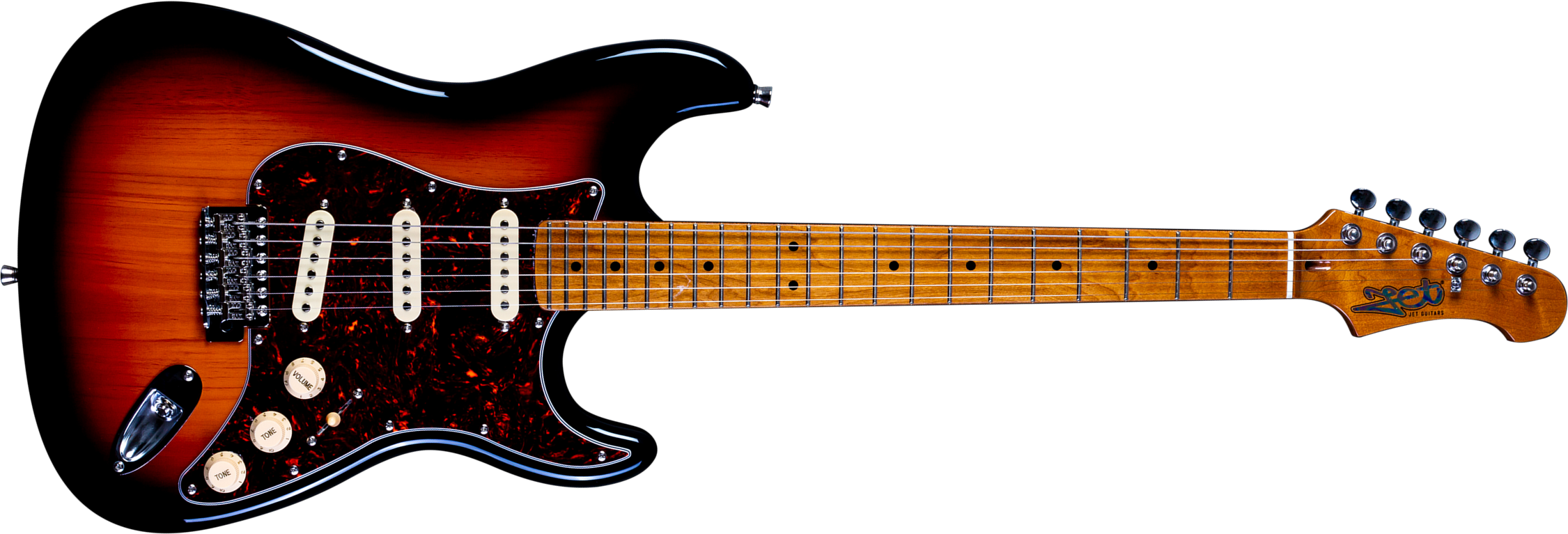 Jet Guitars Js300 Trem 3s Trem Mn - Sunburst - E-Gitarre in Str-Form - Main picture