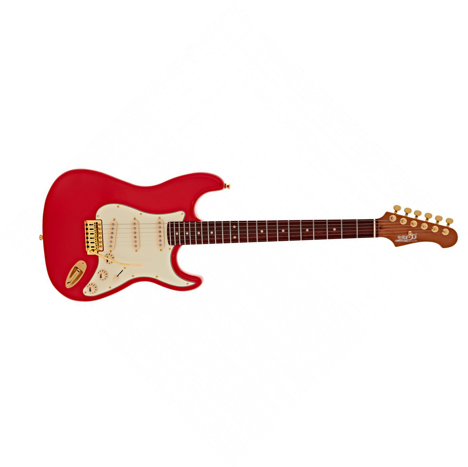 Jet Guitars Js380 Rd G 3s Trem Rw - Red - E-Gitarre in Str-Form - Main picture