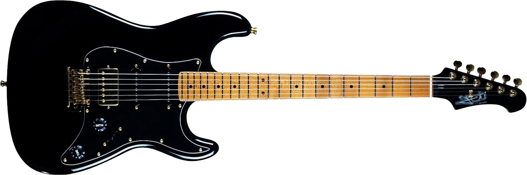 Jet Guitars Js400 Bk G Hss Ht Rw - Black - E-Gitarre in Str-Form - Main picture