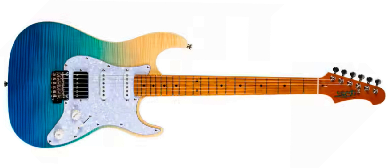 Jet Guitars Js450 Tbs Hss Trem Mn - E-Gitarre in Str-Form - Main picture