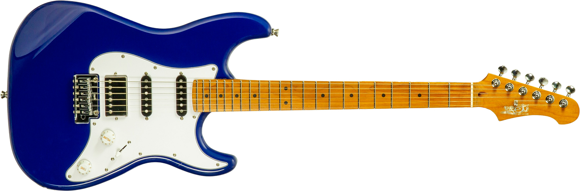 Jet Guitars Js480 Db Ltd Hss Trem Mn - Daytona Blue - E-Gitarre in Str-Form - Main picture