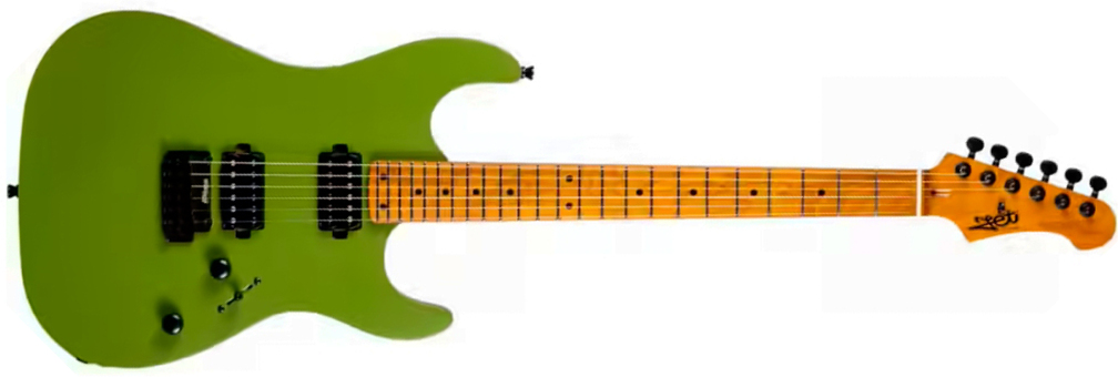 Jet Guitars Js500 Mgr 2h Trem Mn - Matt Green - E-Gitarre in Str-Form - Main picture
