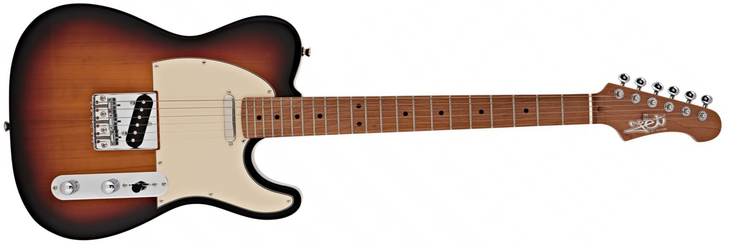 Jet Guitars Jt300 Sb 2s Ht Mn - Sunburst - E-Gitarre in Teleform - Main picture