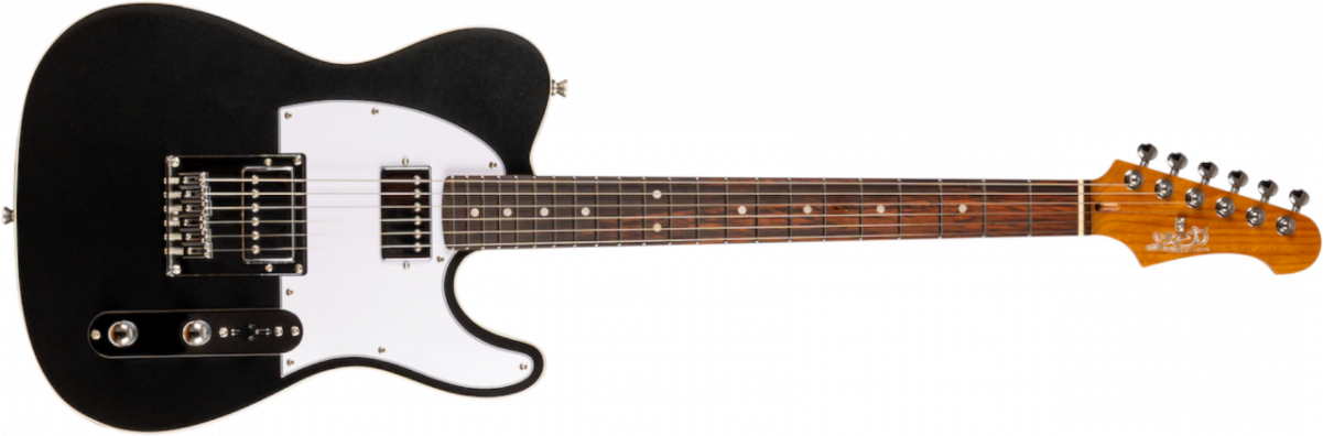Jet Guitars Jt350 Bk R Hh Ht Rw - Black - E-Gitarre in Teleform - Main picture