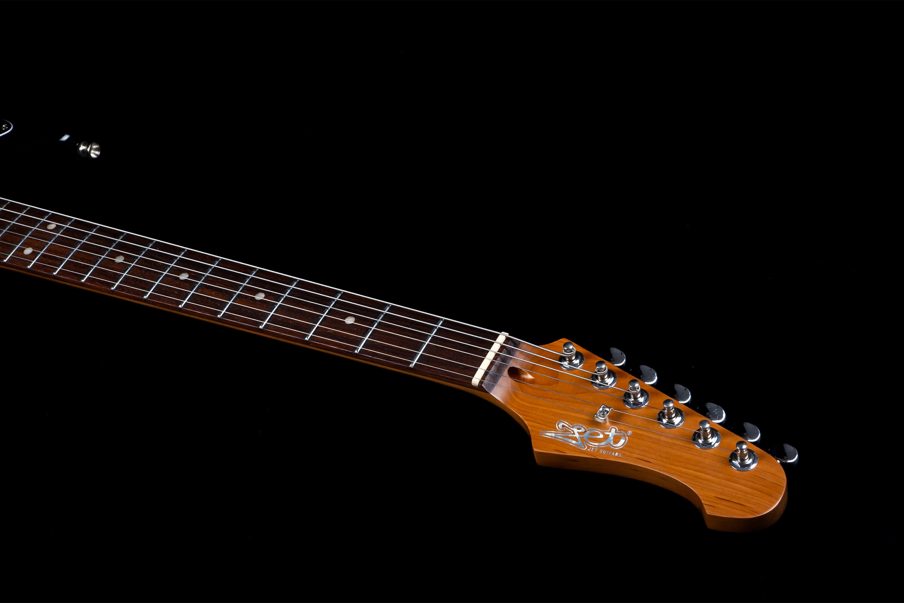 Jet Guitars Jj 350 Baritone Ht H P-90 Rw - Moonburst Lunar Eclipse - Bariton E-Gitarre - Variation 4