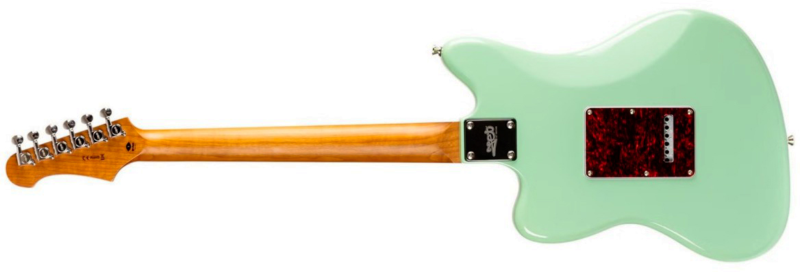 Jet Guitars Jj300 P90 Ow 2s Ht Mn - Sea Green - Retro-Rock-E-Gitarre - Variation 1