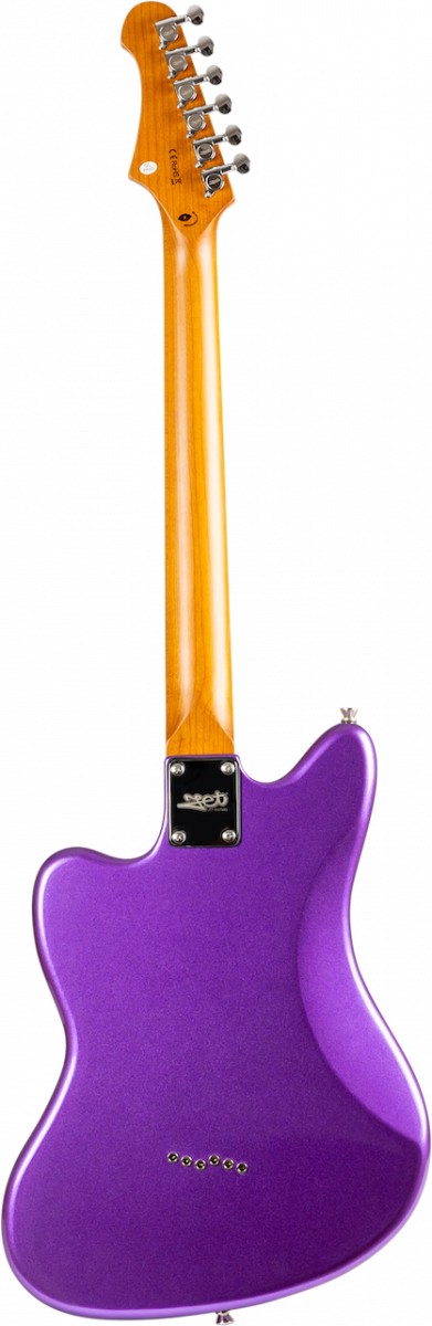 Jet Guitars Jj350 Bk 2h Ht Mn - Purple - Retro-Rock-E-Gitarre - Variation 1