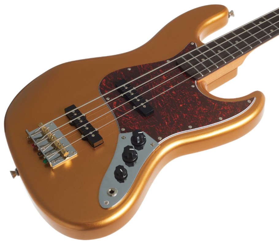 Jet Guitars Jjb300 Gd Rw - Gold Rosewood - Solidbody E-bass - Variation 2